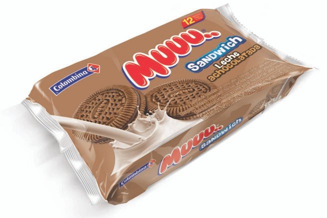 GALLETAS MUUU SANDWICH AVENA LECHE ACHOCOLATADA
