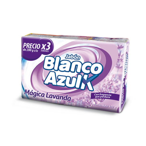 JABON EN BARRA BLANCO AZULK