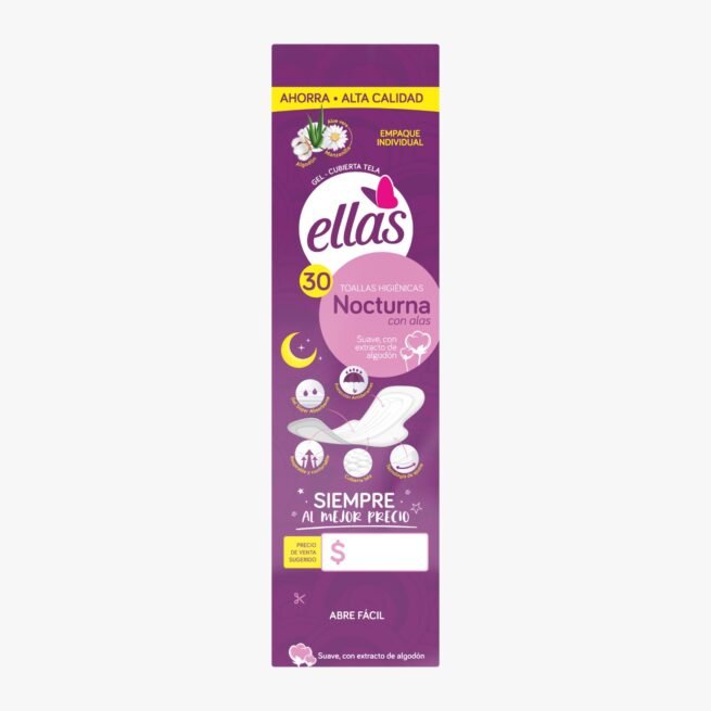 TOALLAS HIGIENICAS ELLAS NOCTURNAS